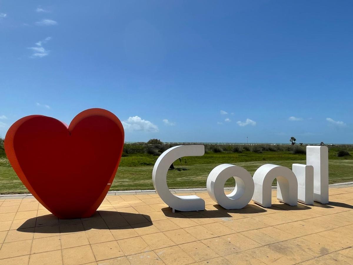 Apartamento Conil Playa & Centrico, Con Aire Acond Y Wifi -Solo Familias Y Parejas- كونيل ذي لا فرونتيرا المظهر الخارجي الصورة